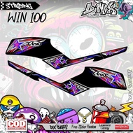 HONDA VARIATION STICKER STRIPING WIN 100HONDA ARAI MOTIF BINTANG KD62