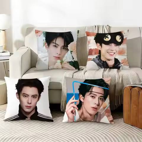 Wang Hedi Dylan Wang Actor Pillow Case Living Room Sofa Cushion Cover Suitable For Home Bedroom Room