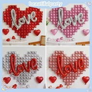 Hot selling 55 inch square aluminum foil balloon love decoration suitable for Valentine's Day 520 bi