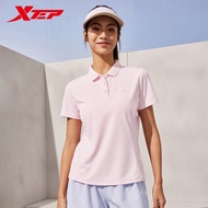 Xtep Women's Sports T-shirt Comfortable Breathable Sports T-shirt 876228020166