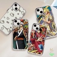 For iPhone 7 8 SE X 11 12 13 14 15 Cool Cartoon Character Show Gesture Clear Phone Case Metal Photo 