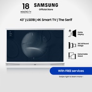 Samsung 43" The Serif 4K QLED Smart TV, 3 Ticks