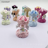 riseskyof 1Pcs Carousel Alloy DIY Jewelry Accessories Creative Fantasy Christmas Holiday Decor Carou