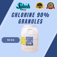 𝐒𝐏𝐋𝐀𝐒𝐇 - CHLORINE 90% GRANULES/GRANULAR  - 50KG/DRUM