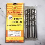 MATA SUN FLOWER 11mm Iron Drill Bit - Hss Twist Drill Bit 11mm FLOWER (1pcs)