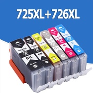 PGI 725 CLI 726 หมึก PGI 725XL CLI 726XL สีดำ PGI725XL CLI726XL ตลับหมึกสำหรับ Canon IX6560 IP4870 M