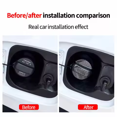 Car Carbon Fiber Fuel Tank Cover f For Audi Sport A1 A3 A4 A5 A6 A7 A8 Q2 Q3 Q5 Q7 Q8 TT S3 S4 RS5 R