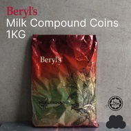 Beryls Chocolate Compound Coins 1kg / Beryls premium/ halal / thecloudsupplies