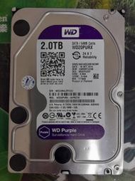 WD 紫標 3.5吋 SATA3 硬碟 2TB 使用時數20000多小時