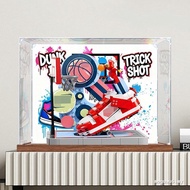 Acrylic Display Box Suitable for Lego 43021 Street Players Nike.Dunk Building Block Figure Storage B