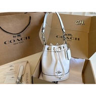 [Original Order] Coa * ch Demps * ey Bucket Bag Small Handbag Shoulder Bag Crossbody Bag with Airplane Box