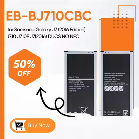 New EB-BJ710CBC 3300mAh Battery for Samsung Galaxy J7 (2016 Edition) J710 J710F J7(2016) DUOS NO NFC