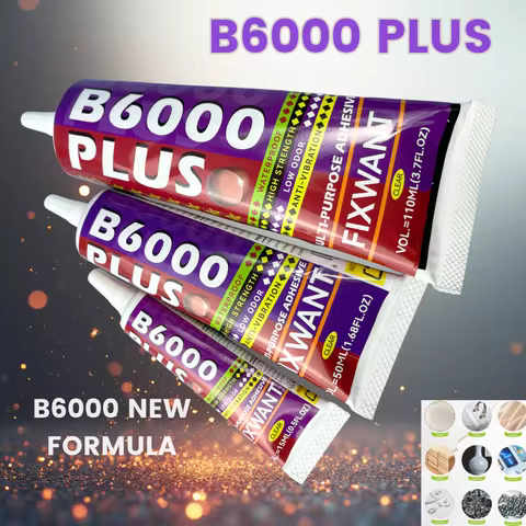 NEW B6000 15/50/110ML Clear Contact Phone Repair Adhesive Universal Glass Plastic Leather Glue With 