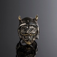 Let's Rides! Demon Helmets Skull Ring | 安全帽惡魔閃電骷髏戒