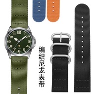 เหมาะสำหรับ Citizen Seiko Rolex Water Ghost Casio Longines Mido สายนาฬิกาผ้าใบไนลอนผู้ชาย 22mm20