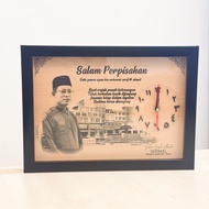 Hadiah Jam potrait Premium | Hadiah persaraan/corporate gift/ birthday/Kahwin