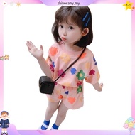 BNS 2PCS (Tshirt+Shorts) girl suit kids girl tshirt kids girl short pants kids girl baby girl clothi