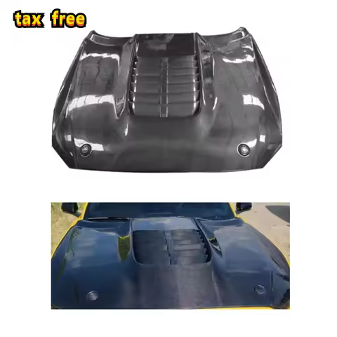 For Customized Mustang GT Carbon Fiber Hood For Ford Mustang 2015-2024 Upgraded GT500 Style 2024 Mus