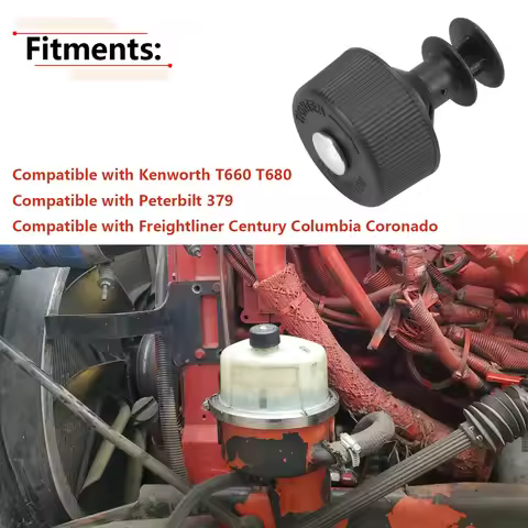 Car Power Steering Reservoir Cover Cap For Freightliner Century Columbia Coronado/Kenworth T660/Pete
