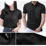 Polo T-shirt bag Couple T-shirt with sharp 3D printed collar (Order Buy Couple Polo Please Choose Qu