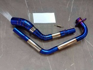 คอท่อไทเท GPX Demon150gn gr(เดมอน150 จีเอ็นจีอาร์) คาบูปลายท่อแต่งขนาด 2 นิ้วผลิตจากแสตนเลสเกรด304