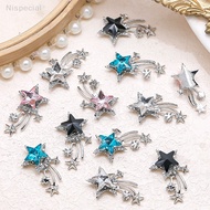 [Nispecial] 5PCS 3D  Alloy Meteor Star Nail Art Ch Jewelry Parts Accessories Glitter Nails Decoration Design Supplies Materials [SG]