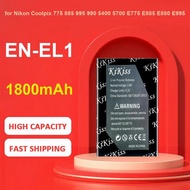KiKiss Battery for Nikon Coolpix 775 885 995 990 5400 5700 E775 E885 E880 E995 E4300 E4800 E5700,EN-