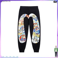 N ew 2025 evisu Retro High Street Hip-Hop Printed Leggings Pants Men's Casual All-Match Slim-fit Leg