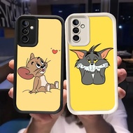 O-43 Mouse Cat Casing for Samsung Galaxy A35 A04s A34 A25 A05S A36 A26 A56 5G Black and White