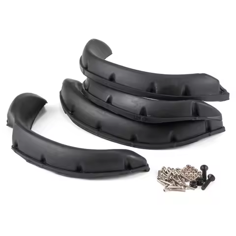 4Pcs Rubber Fender Flares for RC4WD TF2 Mojave TAMIYA 1/10 Bruiser Hilux Body RC Car Parts