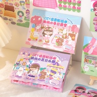 DIY cute sticker book 1000pcs pet sticker book diy diary sticker note book