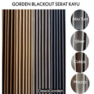 Premium Glossy Luxury Window Curtains Thick Wood Grain 6 7 8 9 10 12 Waves Length 2.5-2.7 Meters