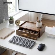 [Vaveren] Wooden Tea Bag Organizer Elegant Tea Station Chest for Kitchen Pantry Office