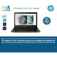 HP ZBOOK 15 G3 CORE I7 6TH GEN / 32GB RAM / ITB SSD / Nvidia Quadro M2000M 4GB GRAPHIC CARD / WIN 10