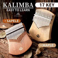 【Good Wood】Hluru Wooden Kalimba 17 Keys Solid Wood Portable Mbira Acoustic Finger Piano Thumb Piano 