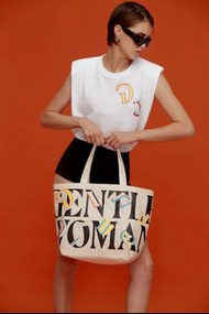 泰國 GW 塗鴉字母 大容量 帆布袋 Gentlewoman