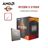 New Ryzen 7 5700X CPU R7 5700X Processor for B550 3.4 GHz 8-Core 16-Thread 7NM L3=32M Socket AM4 Pro