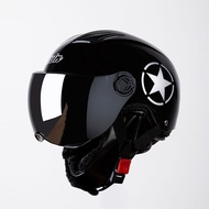 Motorcycle helmet Harley helmet Men's helmet Women's helmet Removable bib Half helmet Helmet Electric bicycle helmet