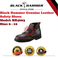 *Promotion* Black Hammer BH4663 Genuine Leather Safety Shoes