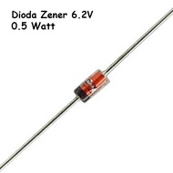 Diode Zener 6.2V 1/2W Diode BZX55C 6V2 0.5Watt 1/2 Watt