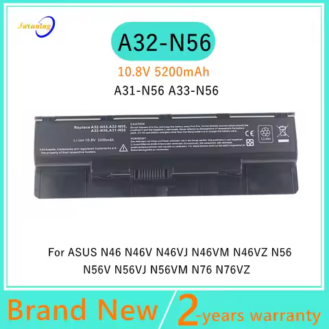 wholesale A31-N56 A32-N56 A33-N56 Laptop Battery For Asus N46 N46V N46VJ N46VM N46VZ N56 N56D N56DP 