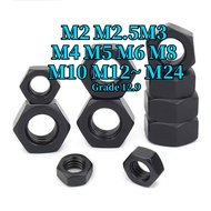 Hex Nut Black Grade 12  Nut / Hex Nut |Hexagon Nut / Hex Nut - M2 M2.5M3 M4 M5 M6 M8 M10 M12~ M24 【Z