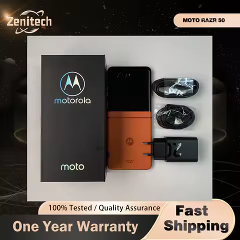 Original Motorola Moto Razr 50 Razr50 XT2453 5G mobile phone NFC 8GB+256GB 120Hz LTPO AMOLED 6.9'' O