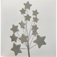 Star White 1 bunch Set edible flower cake topper Gumpaste sugar flowers edible flower
