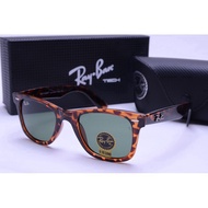 Sunglasses ray-ban rayban green striped unisex glasses