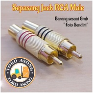 Jack rca male socket jack audio video connector