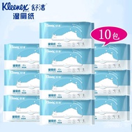 QM🍡Shujie Wet Wipes Wet Toilet Paper Family Pack Private Parts Cleaning Flush Toilet Portable Sanitary Wipes CHKA