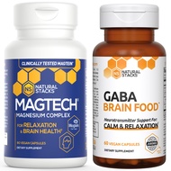 Magtech Magnesium + GABA Brain Food Bundle - Supports Relaxation & Brain Health* - Calm Support* - 1