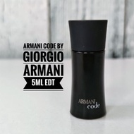 ARMANI CODE BY GIORGIO ARMANI 5ML EDT MINIATURE PERFUME