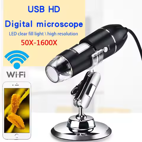 Adjustable 1600X 2MP 8 LED Digital Microscope Handheld Portable Digital USB Magnifier Electronic HD 
